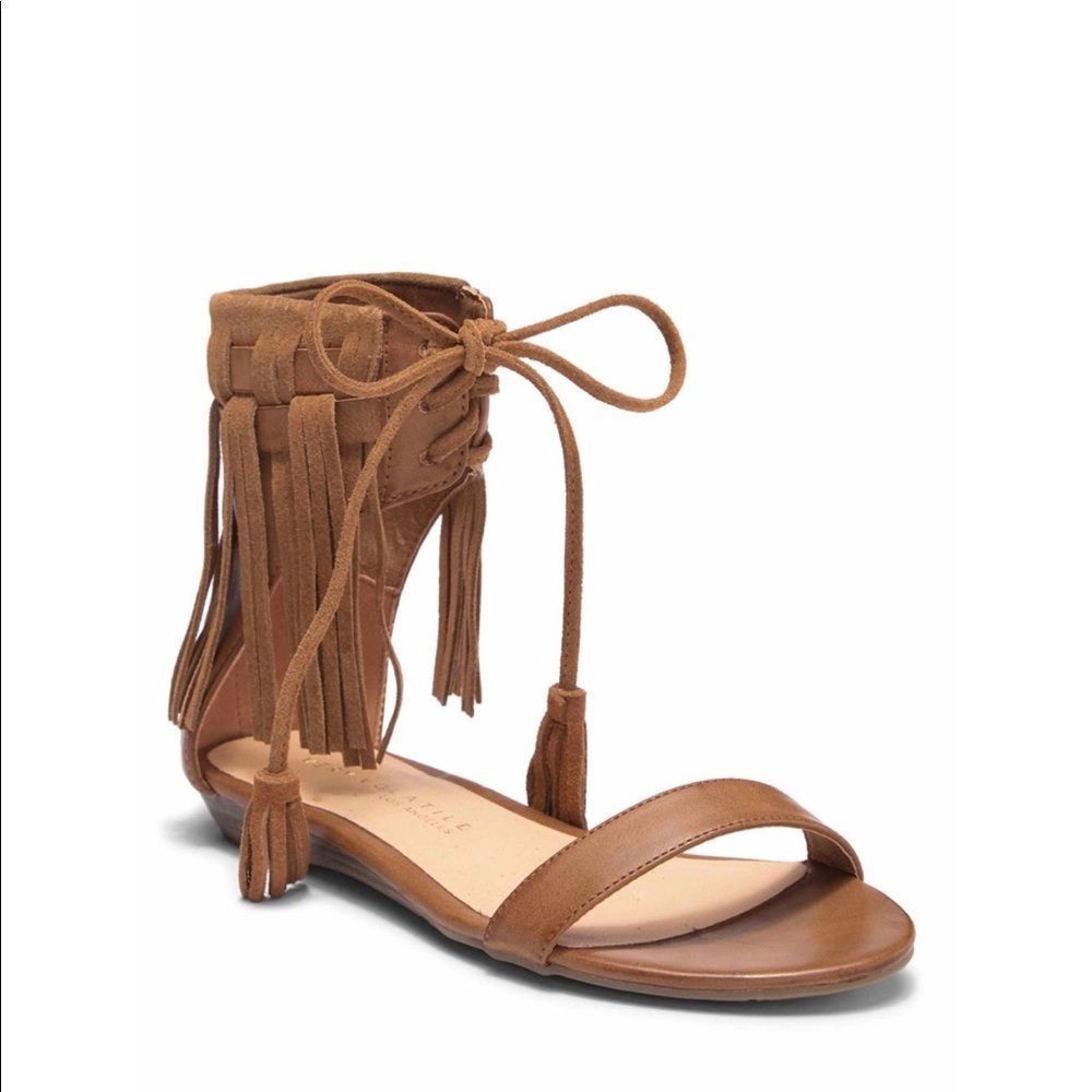 AUBREY Fringe Sandals  